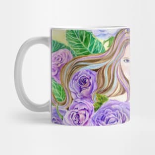 Lilac Mystique Rose Fairy Mug